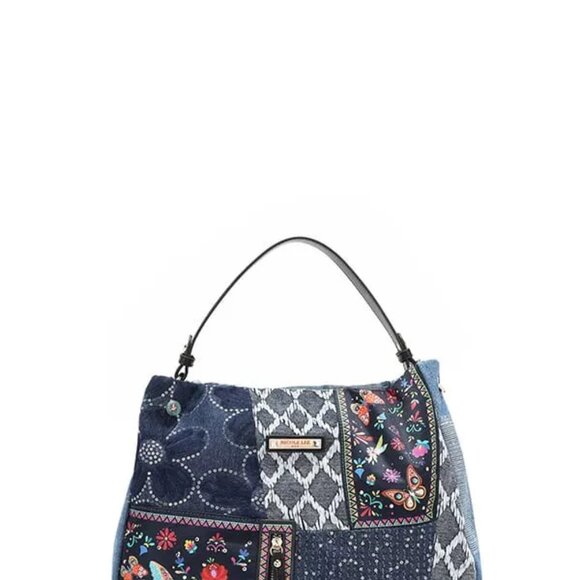 Nicole Lee USA Bosque De Amor Denim Hobo Bag‎ - Picture 2 of 11